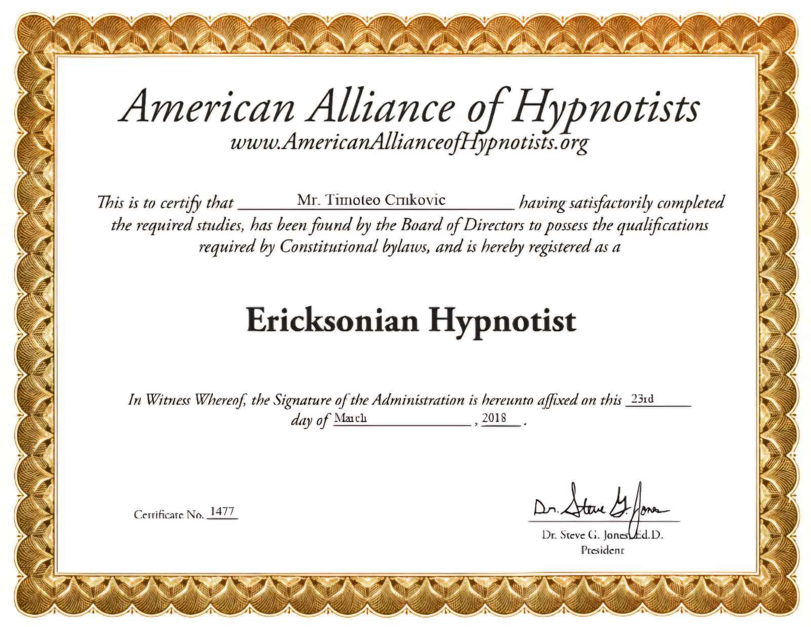 Timoteo crnković dr Milton Erickson